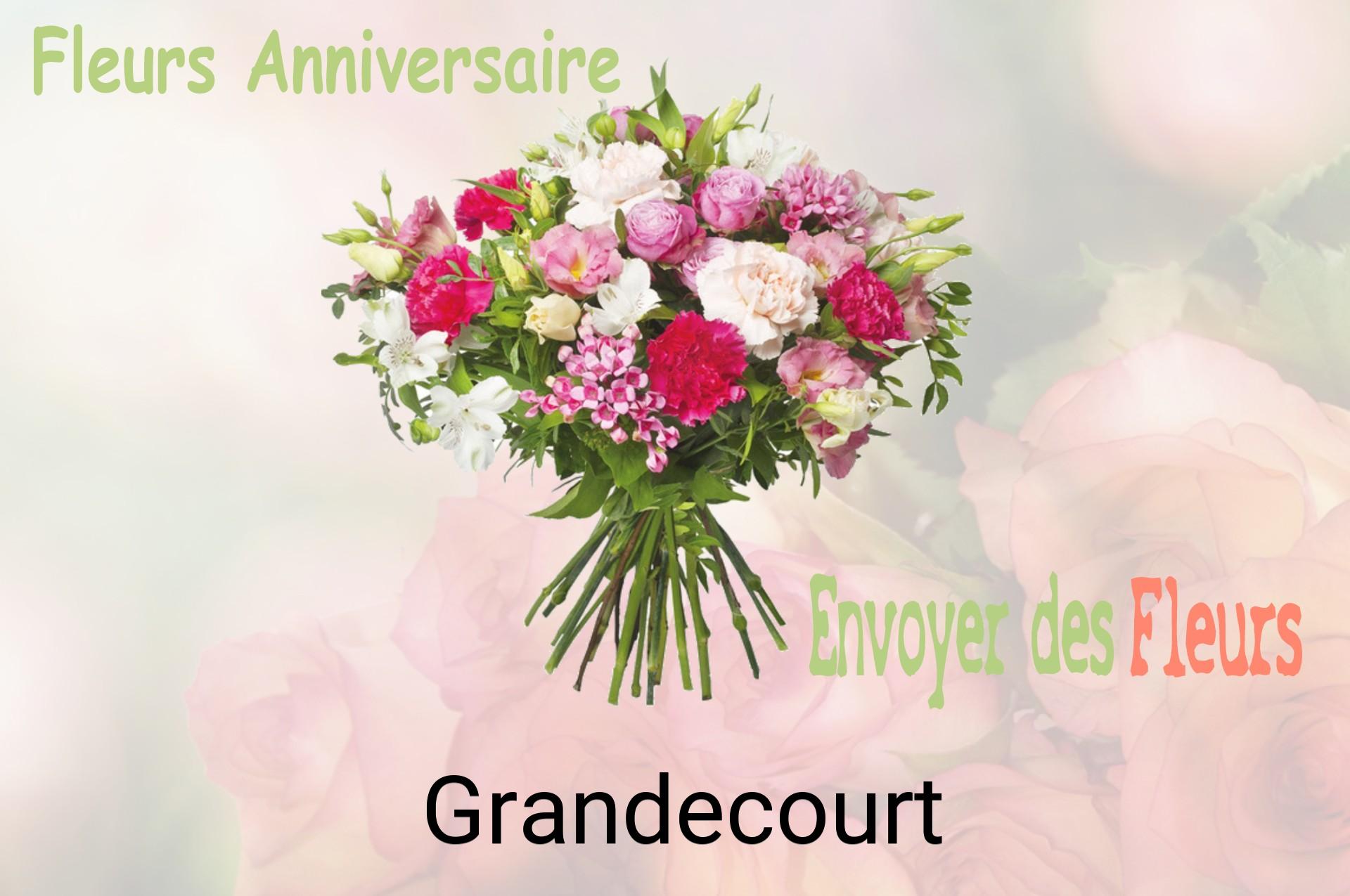 Bouquet de fleurs d’anniversaire livré à Grandecourt