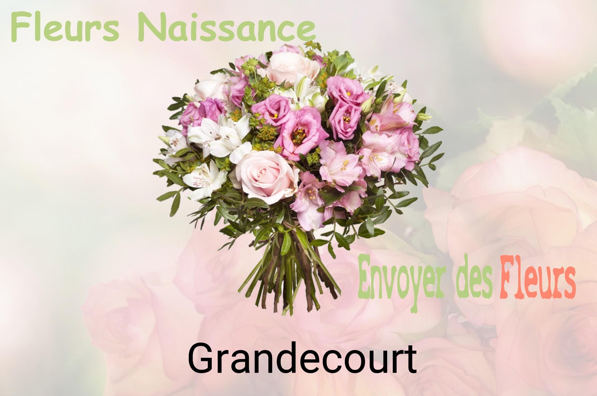 Bouquet de fleurs de naissance livré à Grandecourt